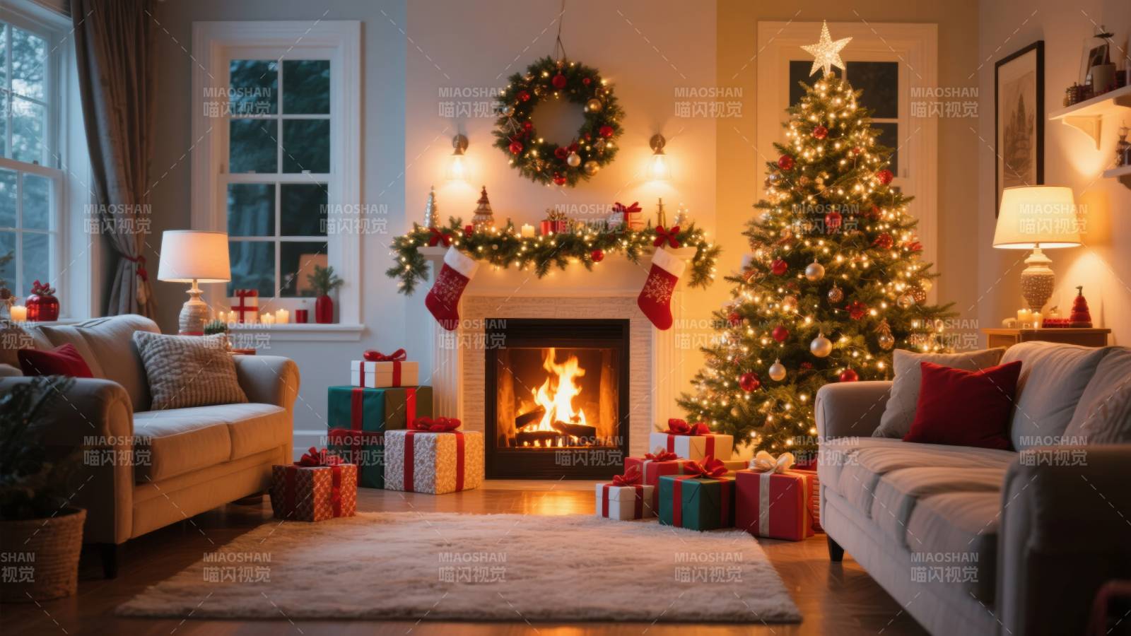温馨圣诞客厅图片