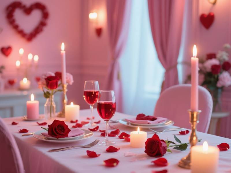 浪漫烛光晚餐图片