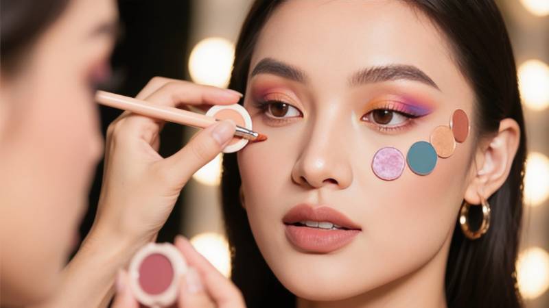 美妆教程 眼影上色图片