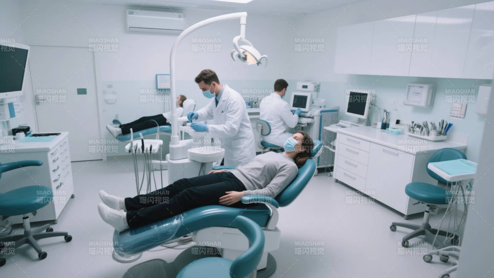 牙科诊疗现场图片