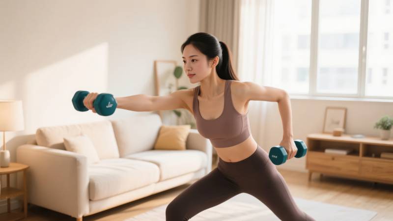 居家健身 活力满满图片