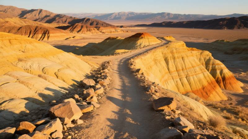 荒漠蜿蜒之路图片