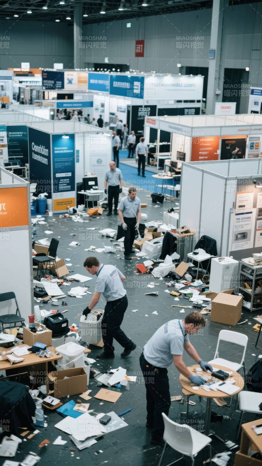 展会清理现场图片