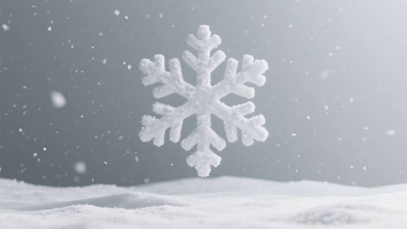 雪花飘落 冬日静谧图片