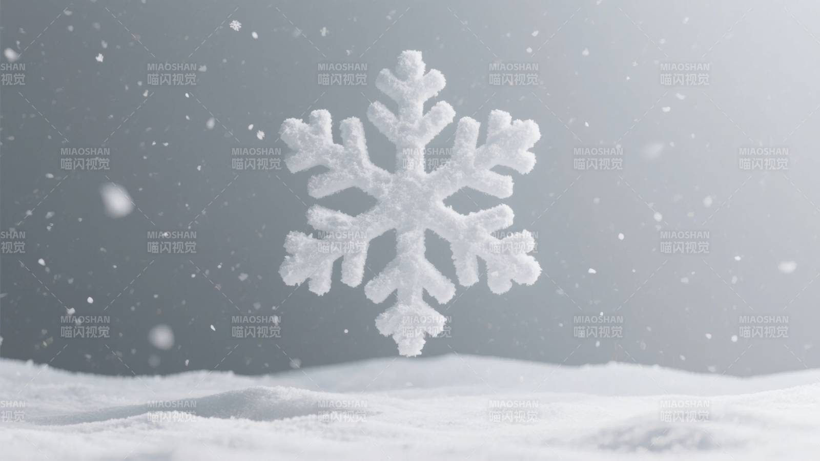 雪花飘落 冬日静谧图片