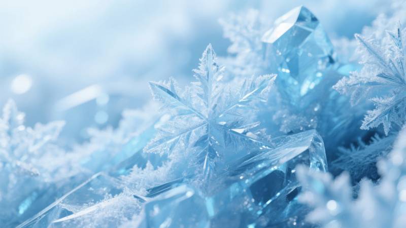 晶莹雪flake图片