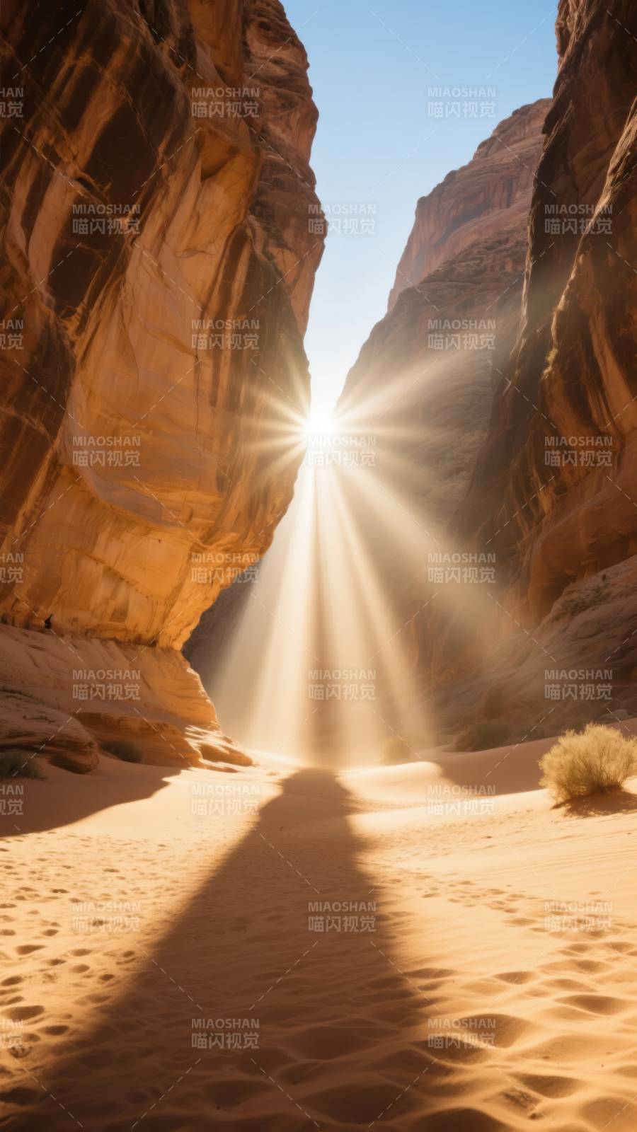 峡谷光束图片