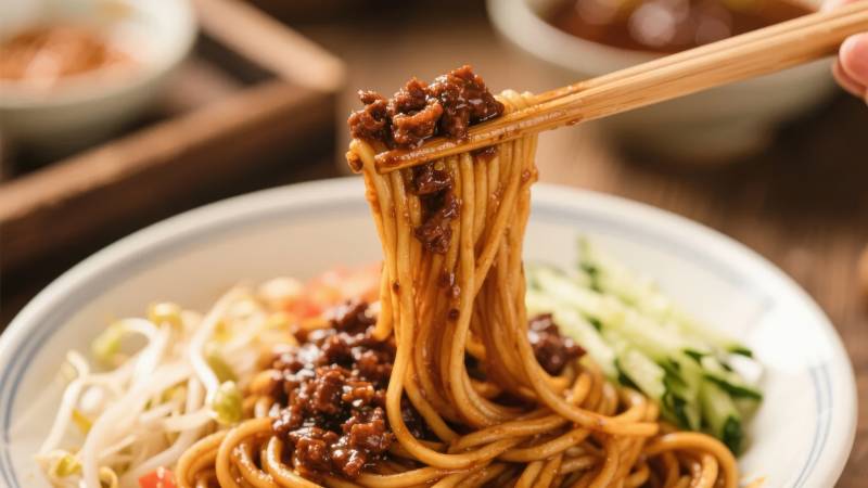 拌面美味诱人图片