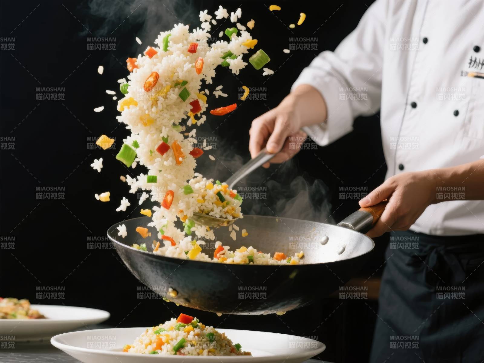 炒饭飞舞 美味瞬间图片