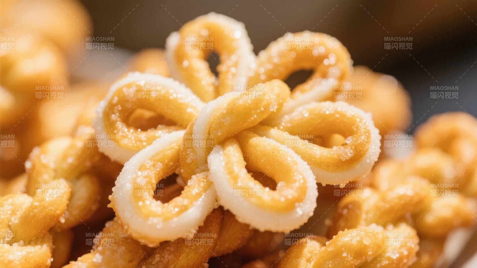 花形糖霜小麻花图片