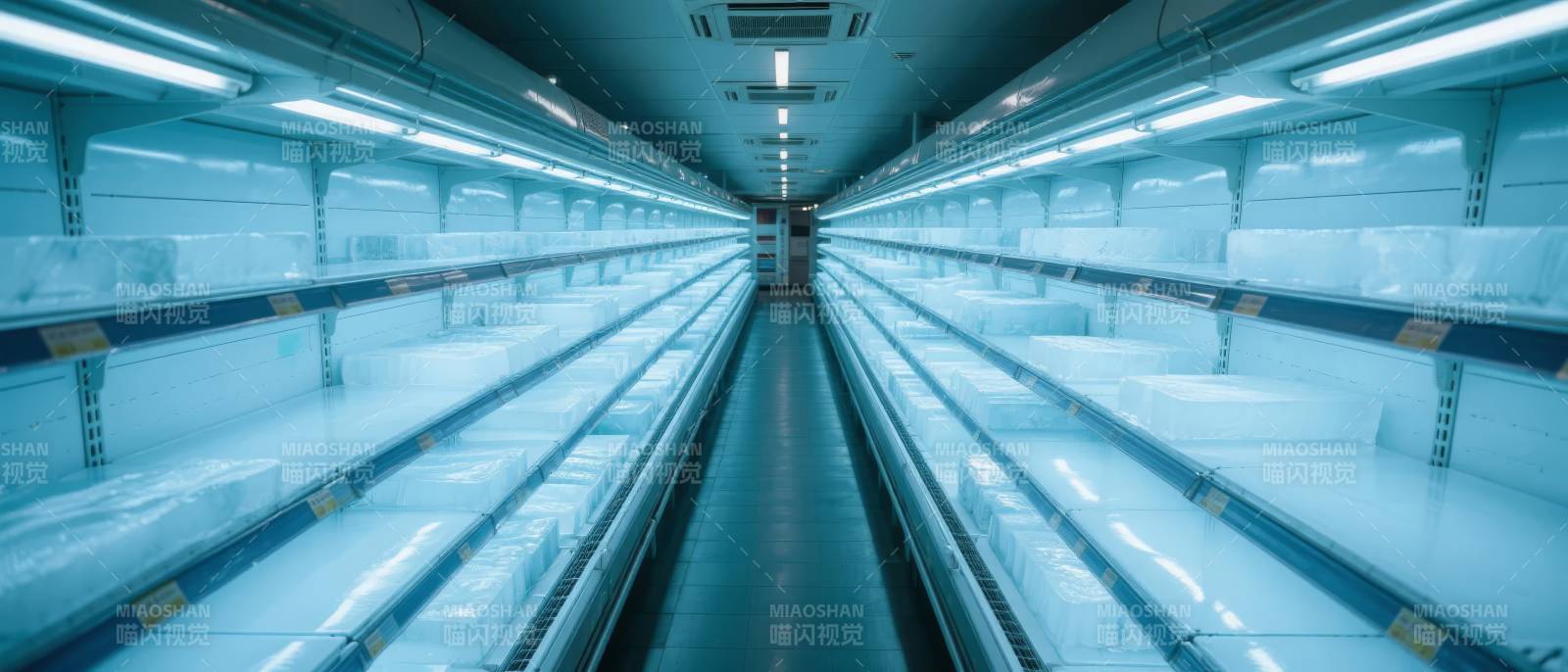空旷的冷藏通道图片