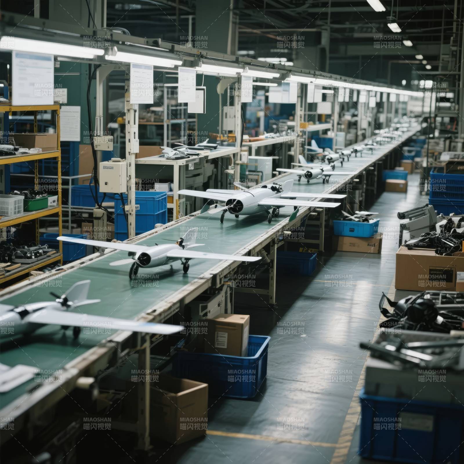 飞机模型生产线图片