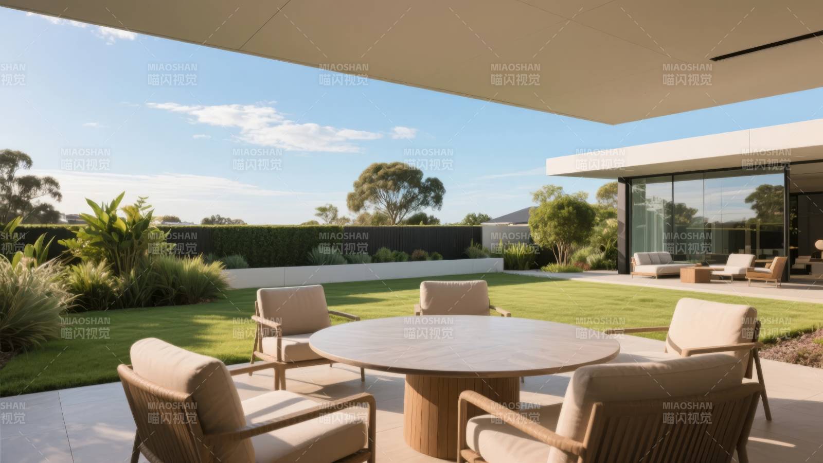 现代庭院休闲区图片