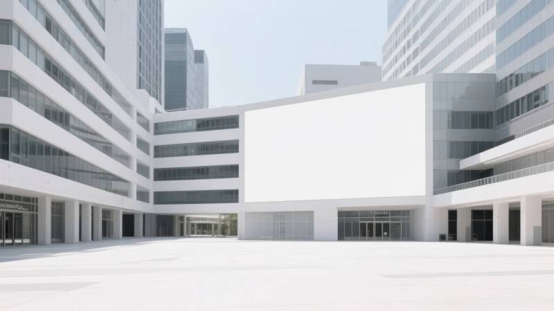 现代建筑群广场图片