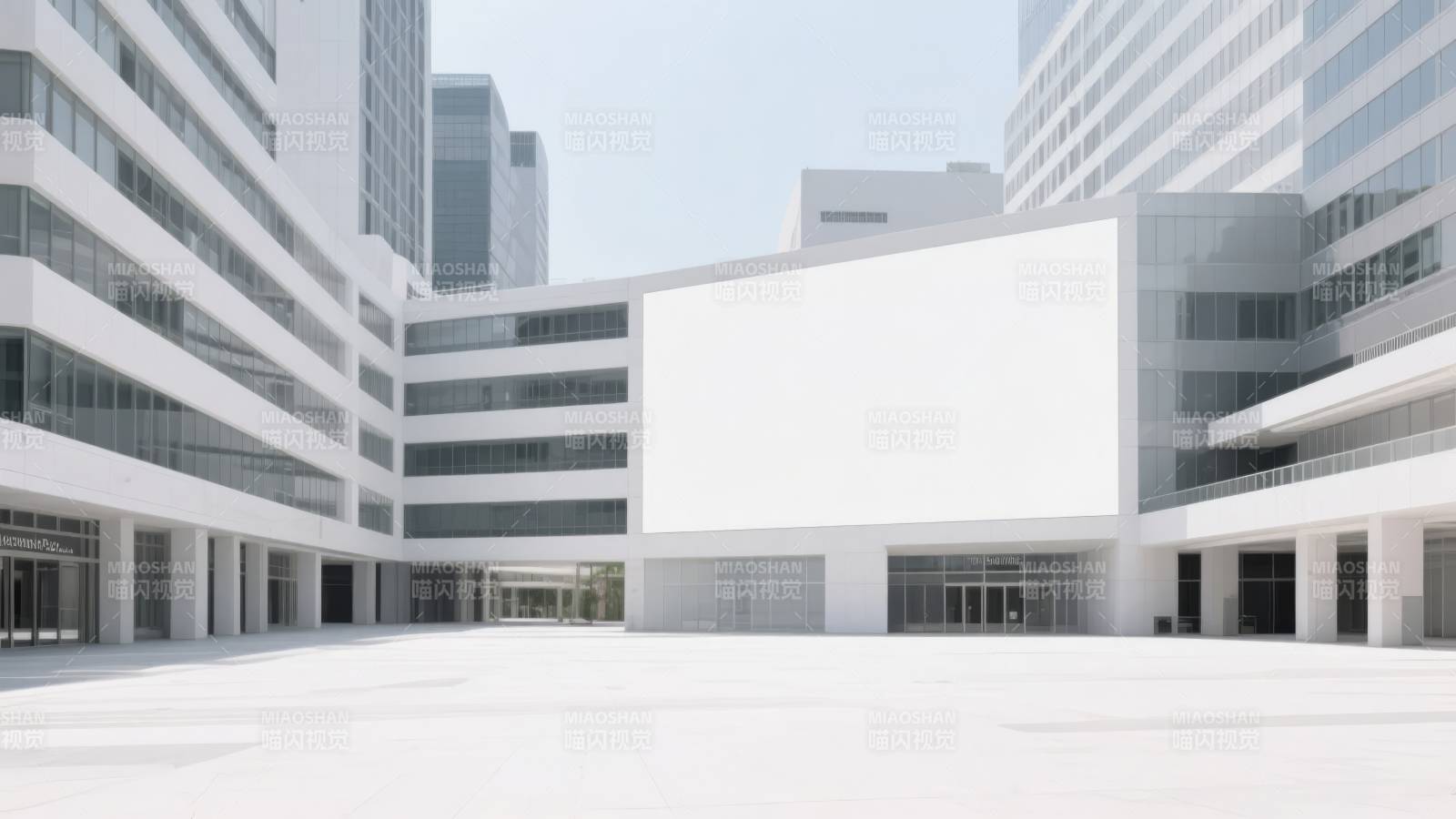 现代建筑群广场图片