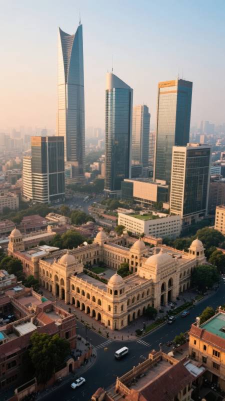 城市古今交融图片