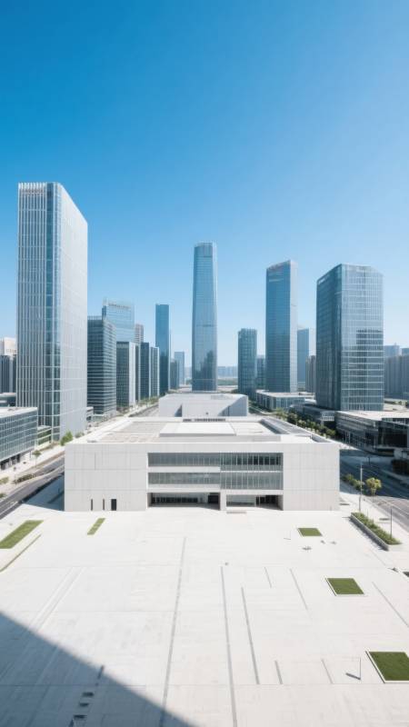 现代都市天际线图片