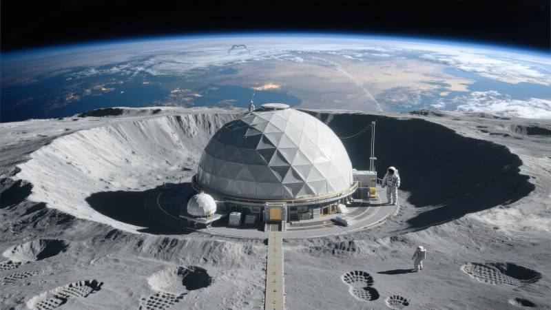 月球基地全景图片