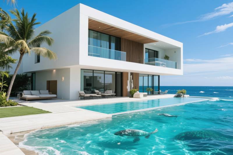 海滨现代别墅图片