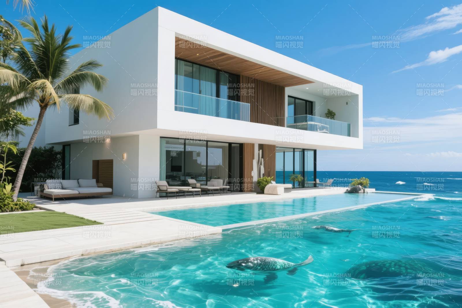 海滨现代别墅图片