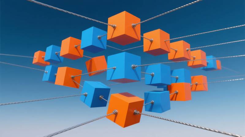 彩立方悬空排列图片