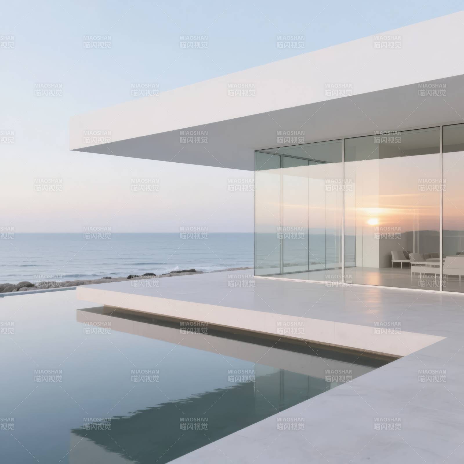 海景无边泳池别墅图片