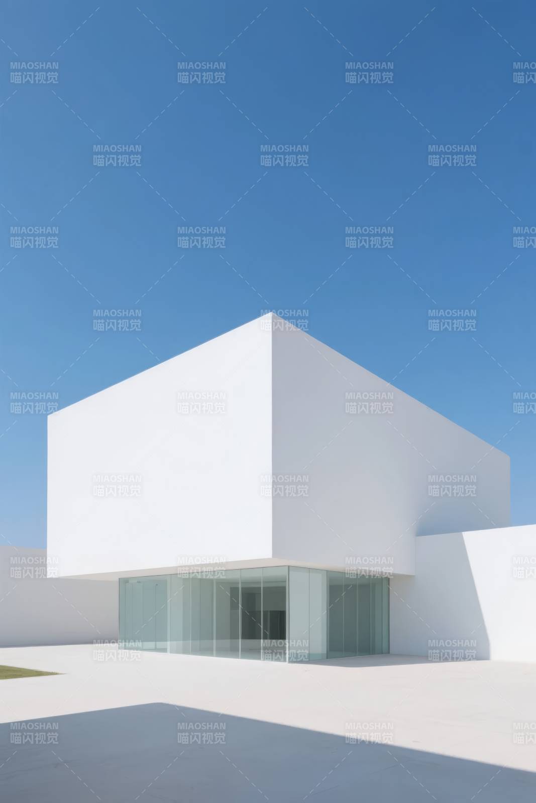 极简白色建筑图片