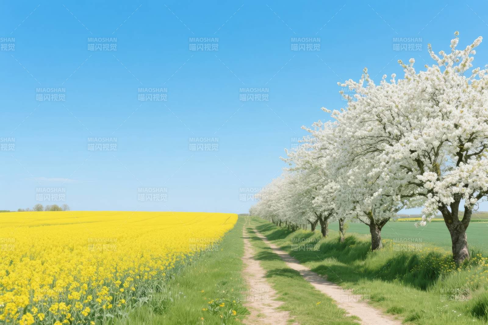 春日花田小径图片