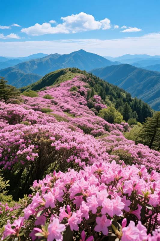 山花烂漫春意浓图片