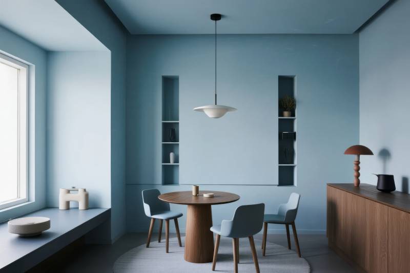 蓝调简约餐厅图片