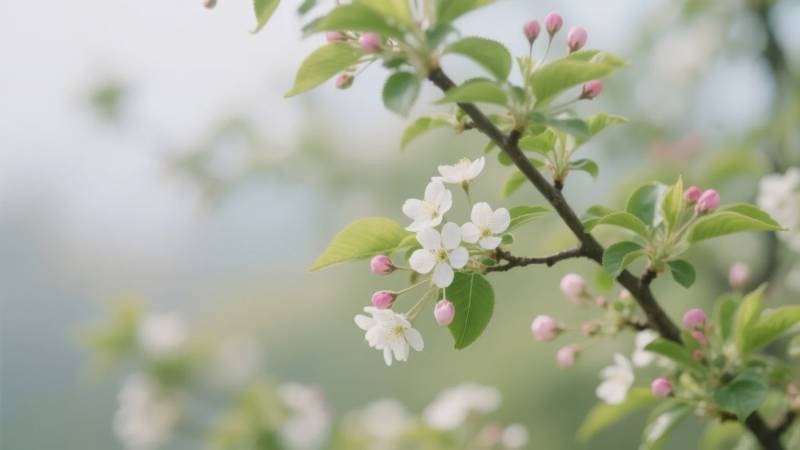 春日花开枝头图片