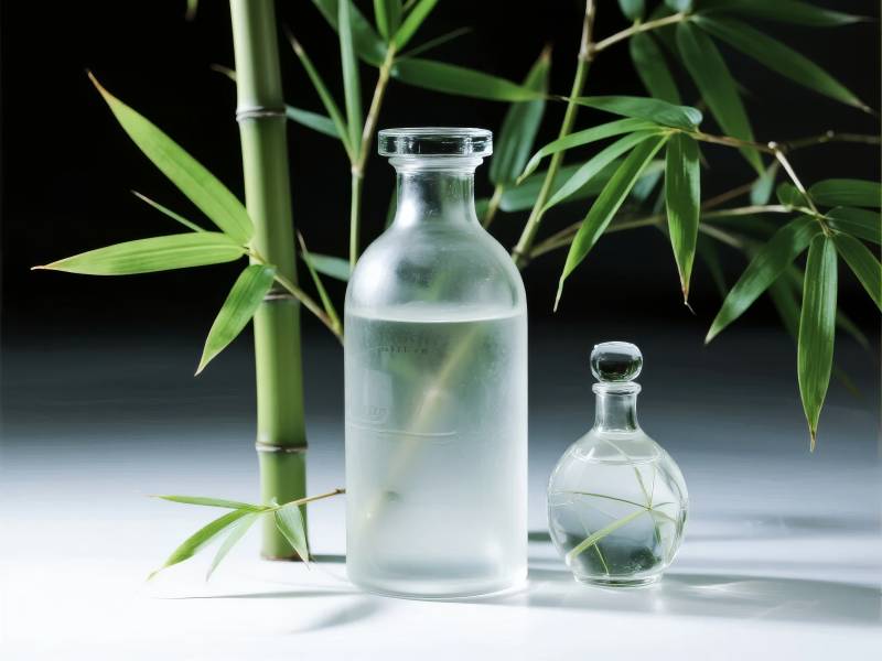 竹影清泉静谧图片