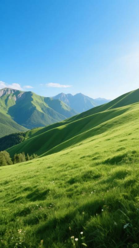 绿野青山 晴空万里图片