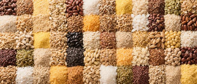 五谷杂粮拼图图片