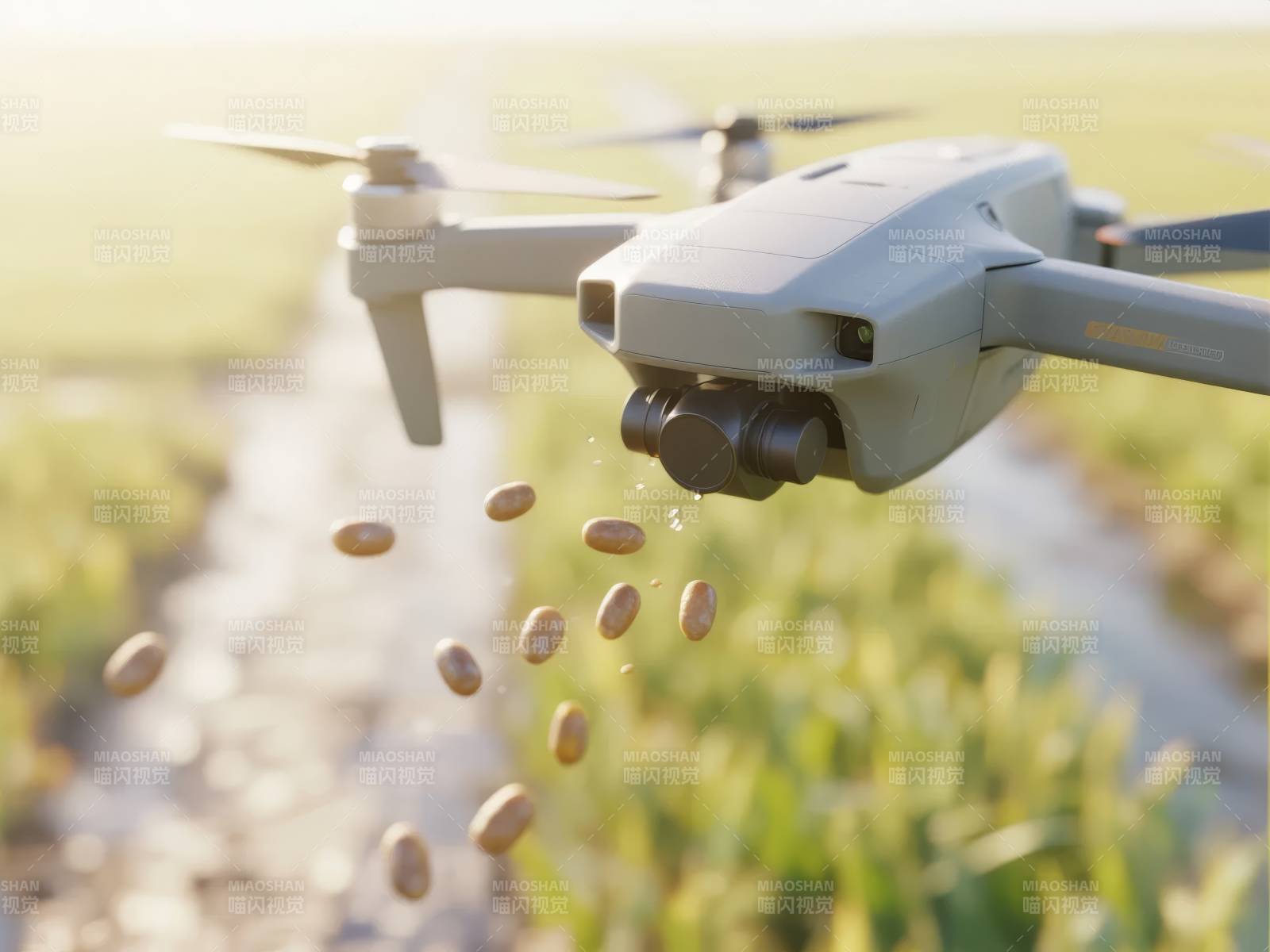 无人机播撒种子图片