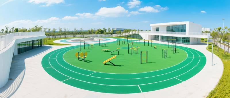 现代运动场全景图片