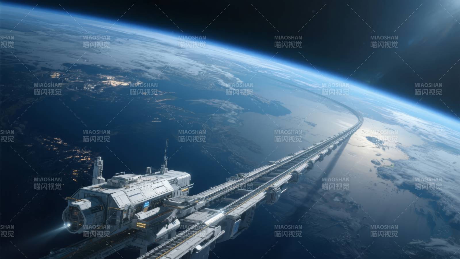 太空轨道站图片