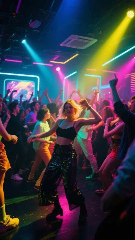霓虹舞夜狂欢图片