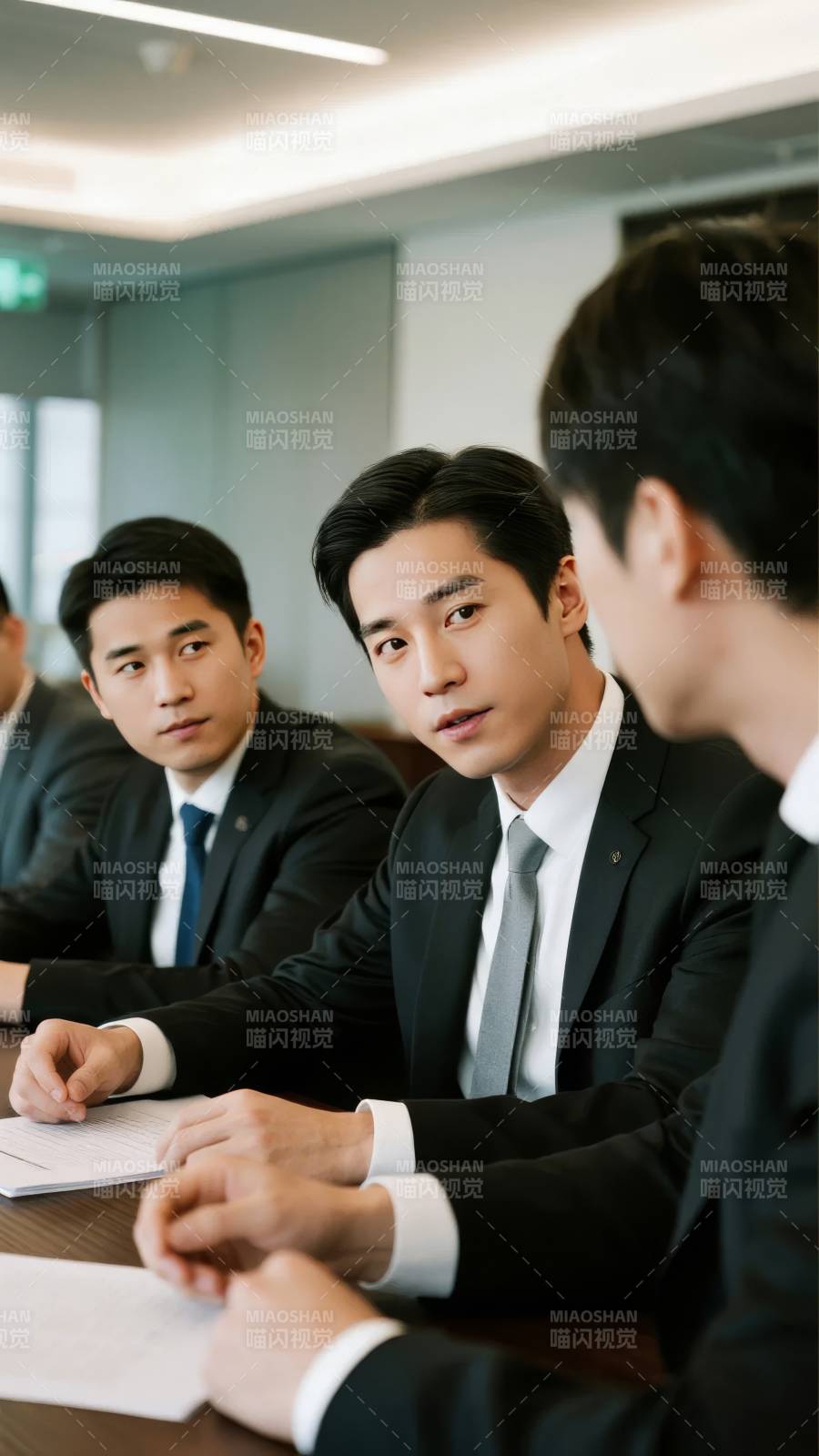 商务会议专注瞬间图片