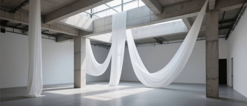 白纱舞动空间图片