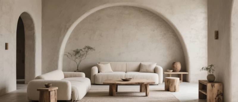 简约拱形客厅设计图片