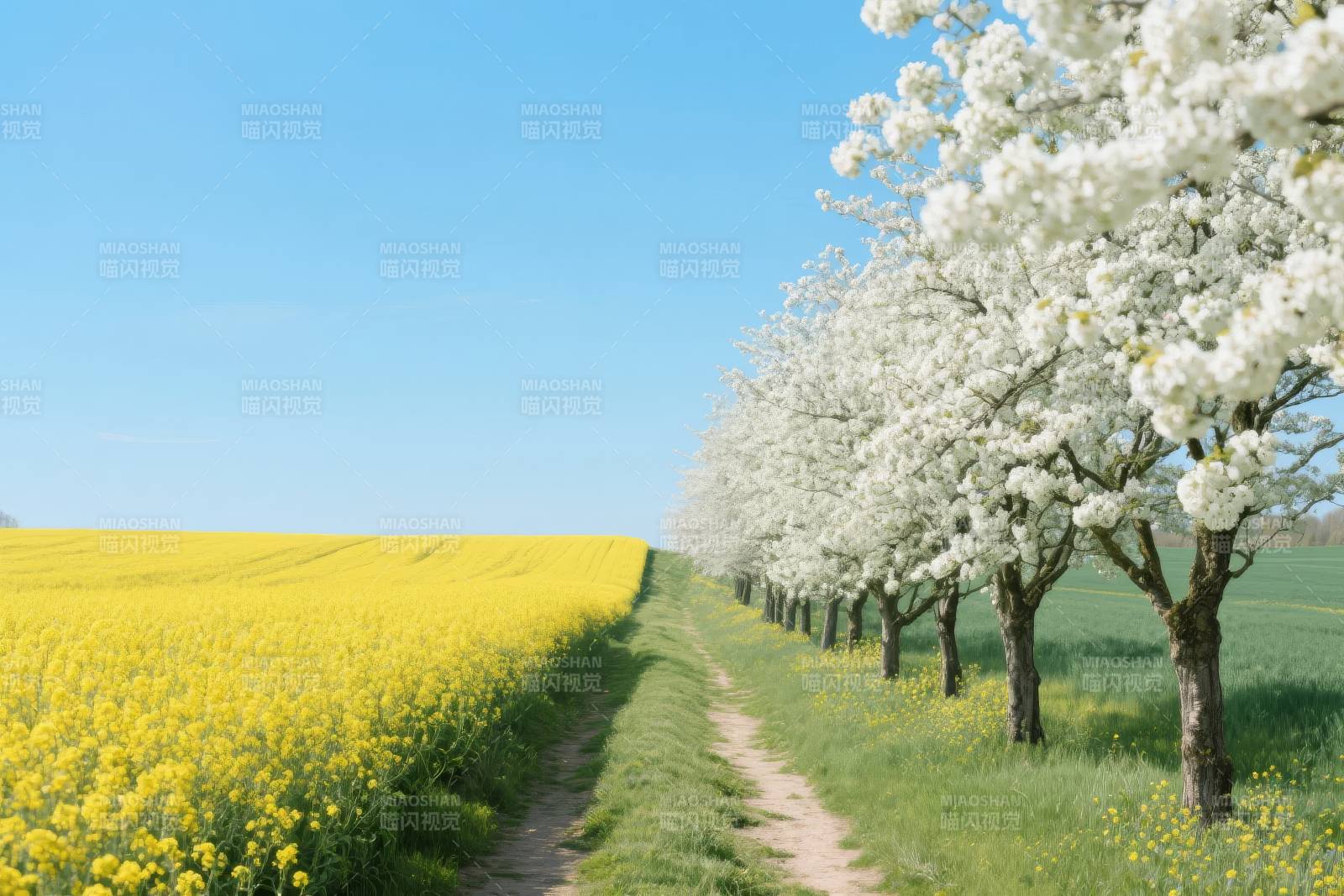 春日花田小径图片