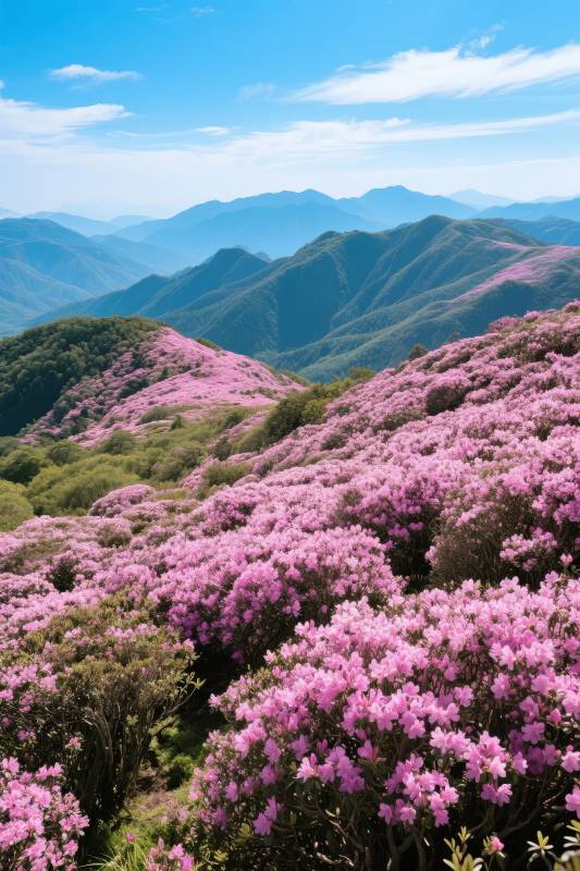 山花烂漫春意浓图片