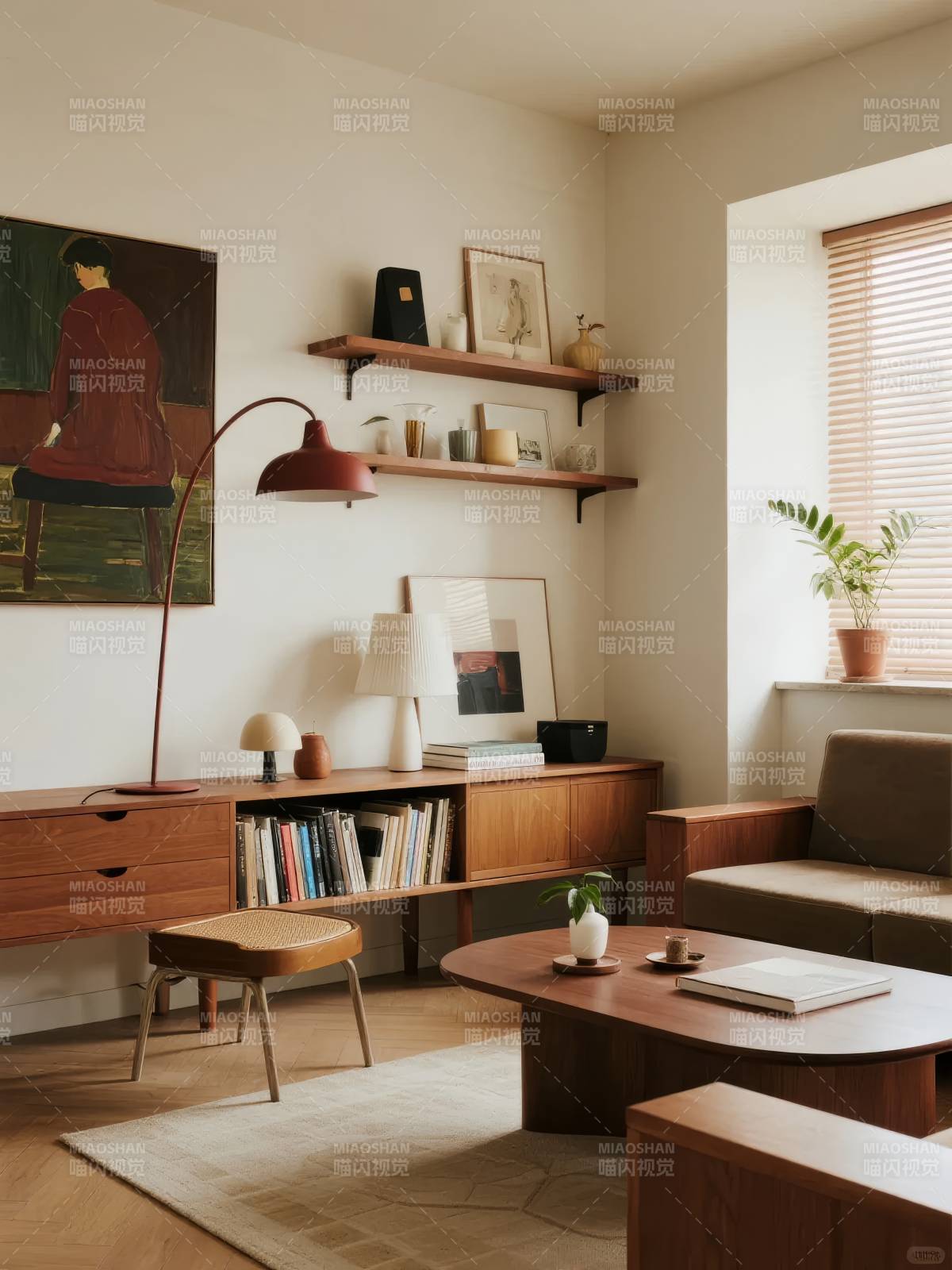 温馨北欧风客厅图片