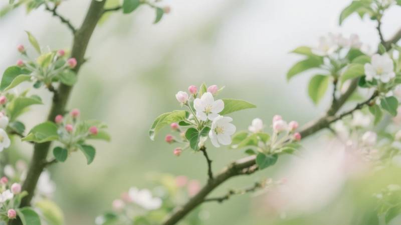 春日花枝绽放图片