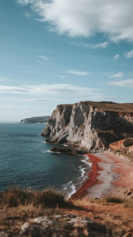 海岸悬崖风光图片