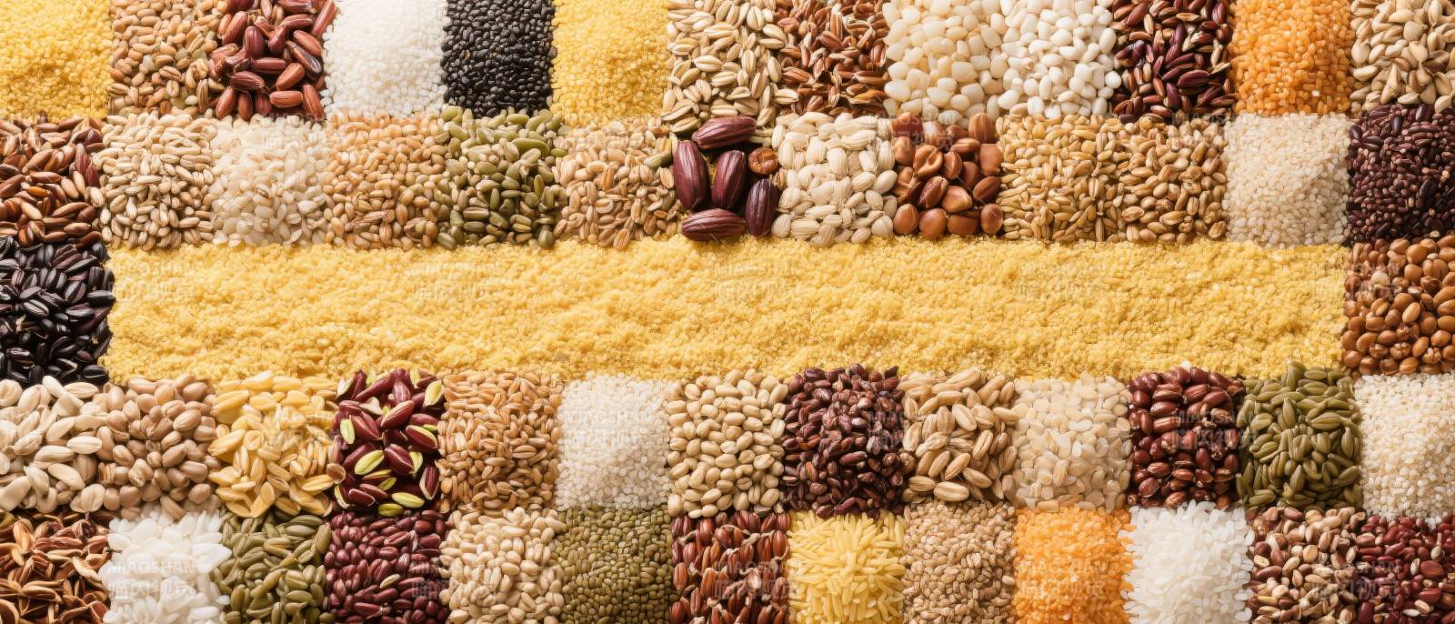 五谷杂粮拼图图片