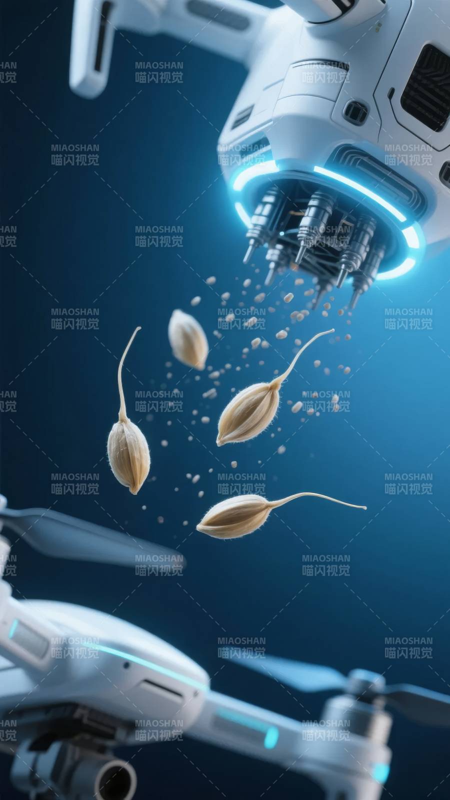 无人机播撒种子图片