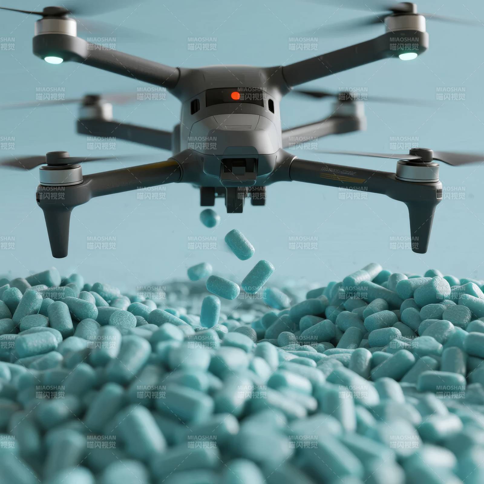 无人机投药图片