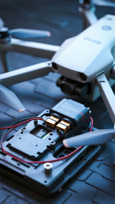 无人机电池更换图片